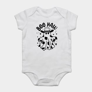 Boo Haw Cowboy Ghost Halloween Baby Bodysuit